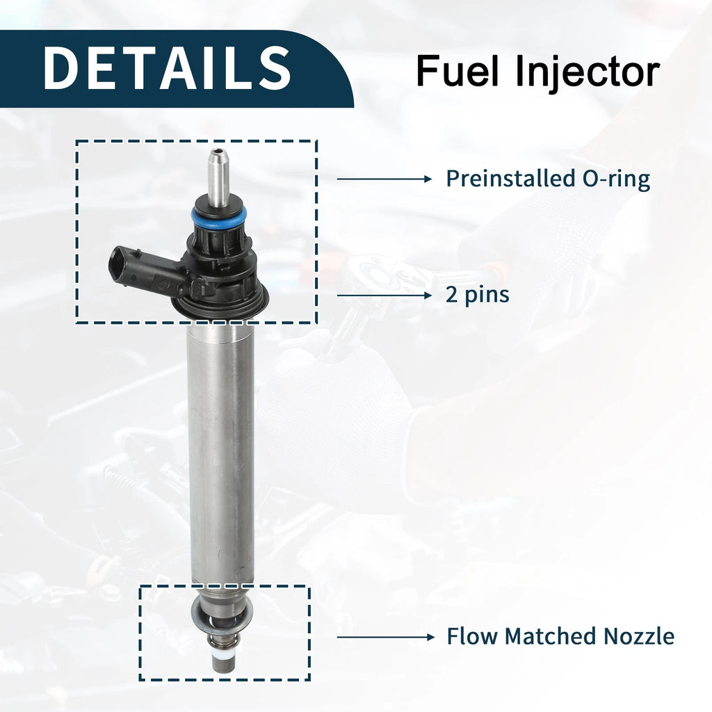Set of 4 Fuel Injectors No.A2780700687 for Mercedes-Benz C300 (2014–2021)