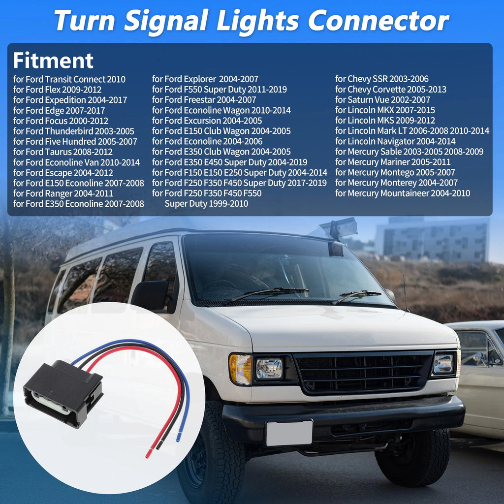 Turn Signal Socket Pigtail Connector Wire Harness for Ford F-150 (2004–2014)