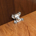 Set of 12 Zinc Alloy 90 Degree Black Corner Brackets for Furniture