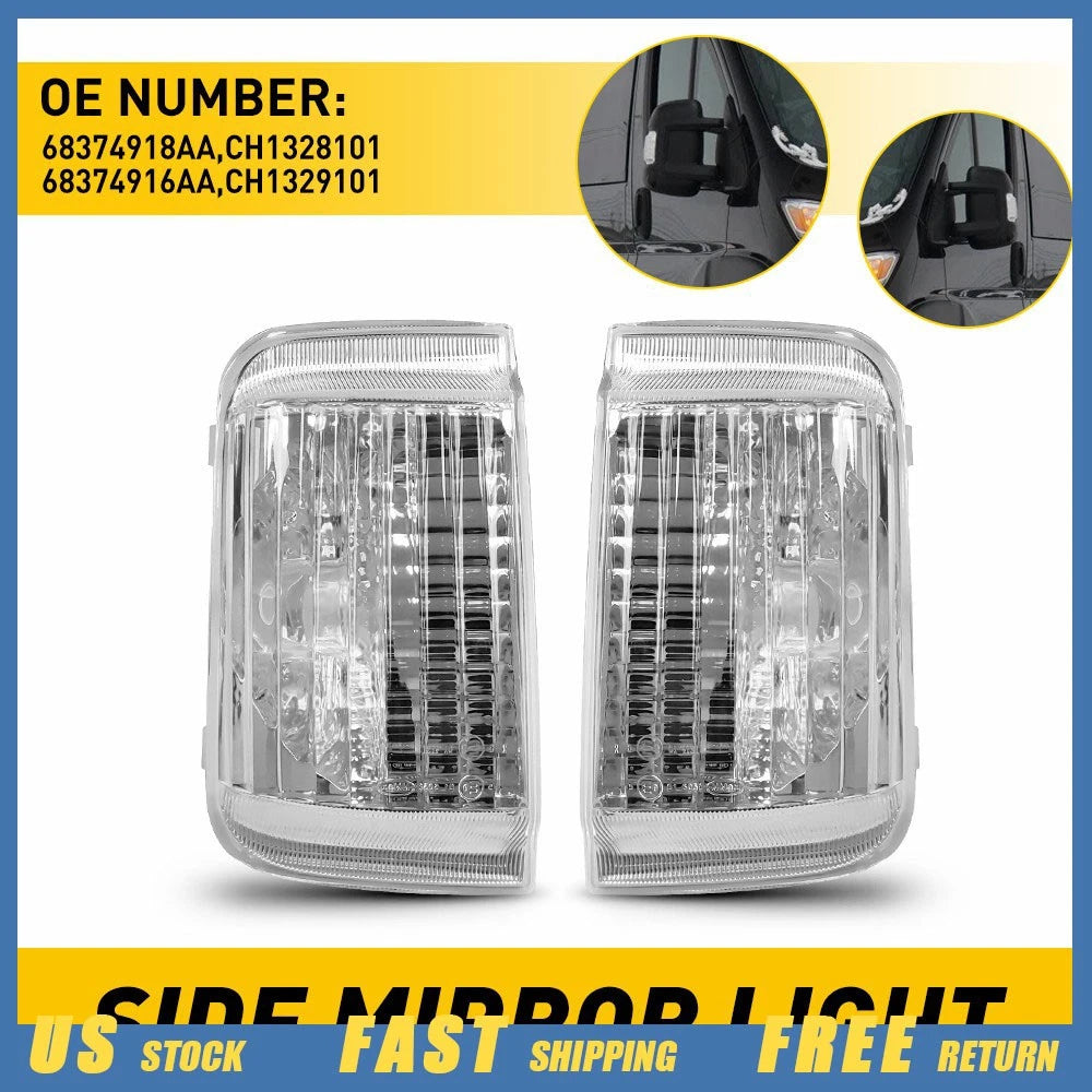 Set of 2 Turn Signal Lamp Covers for Ram ProMaster 1500 2500 3500 (2014–2023)