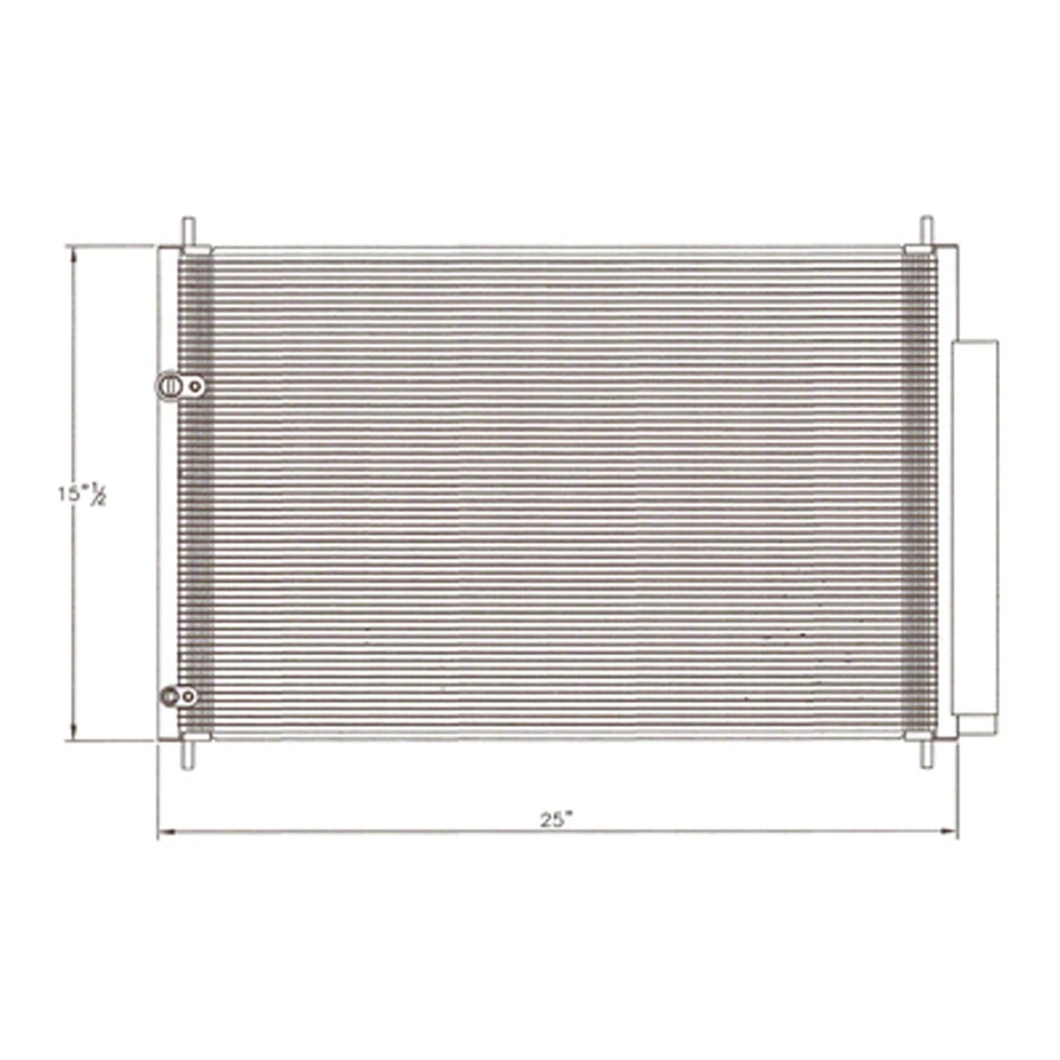 Replacement A/C Condenser Repair Part For 2009-2019 Toyota Corolla Sedan