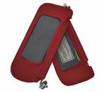 Sun Visor Cover for Ford Mustang (1987–1993) - PVC Synthetic Leather Red