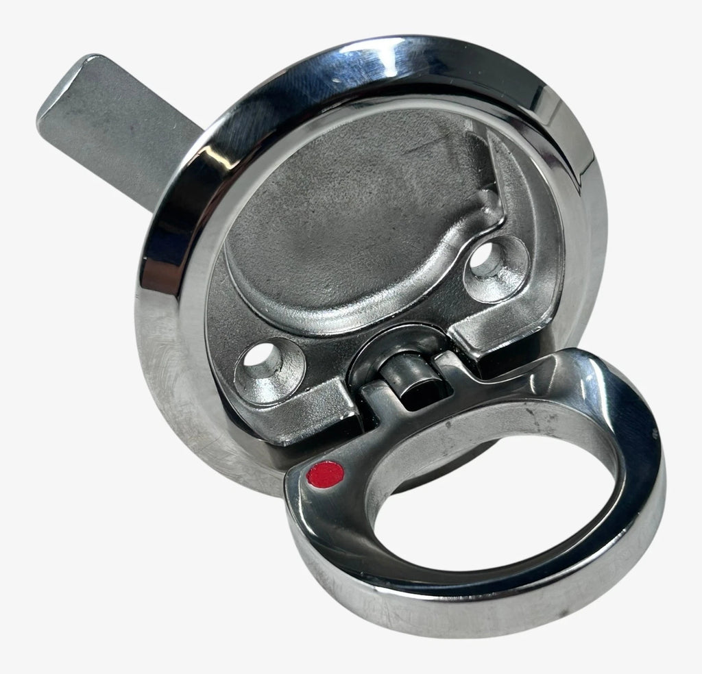 Marine Pull Lift Latch for Face Cutout 3 3/8" (Non Locking Stainless Steel)