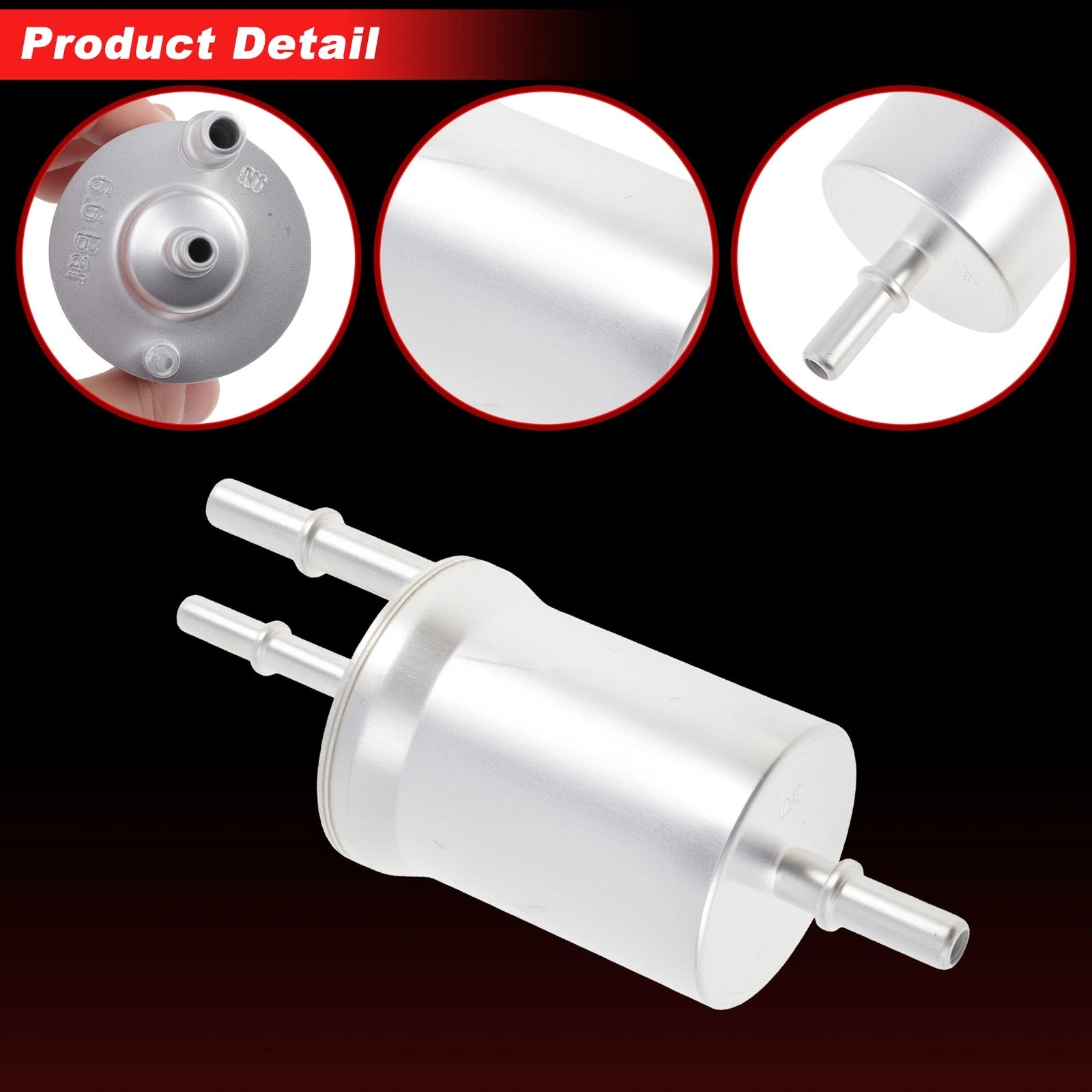 Fuel Filter Assembly for Volkswagen Jetta (2002–2005) No. 1J0201051B Metal