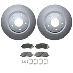 Front Brake Kit 294mm Rotors Akebono Ceramic Pad for Dodge Caliber/Compass/Patriot (2007–2012)