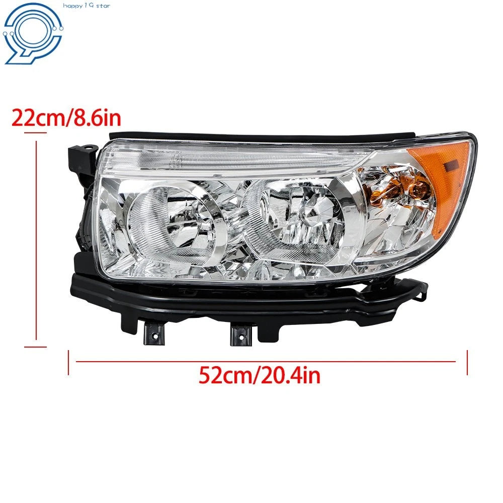 Halogen Headlight for Subaru Forester (2006-2008) Left Side with Bulb