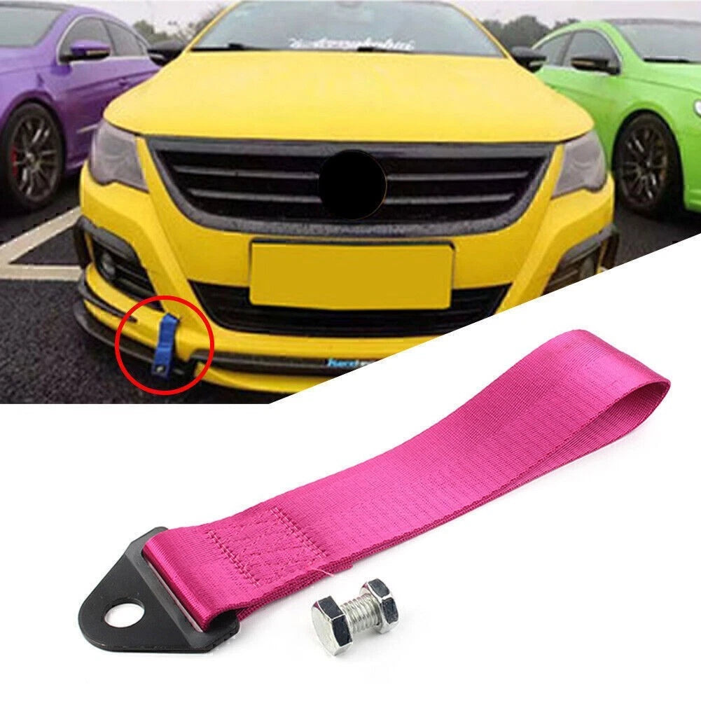 Tow Strap for Universal Car Bumper (Rear/Front) - Purple