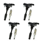 Set of 4 Ignition Coils & Iridium Spark Plugs for Chevy Camaro Malibu (2013–2021) UF680
