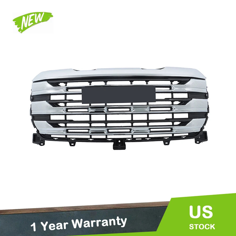 Front Upper Bumper Grille for GMC Sierra 1500 SLE (2022–2024) Chrome