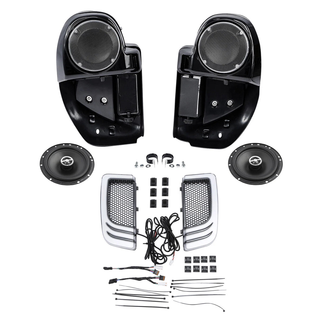 Lower vented fairings & speakers turn signals for Harley Touring (2014–2024)