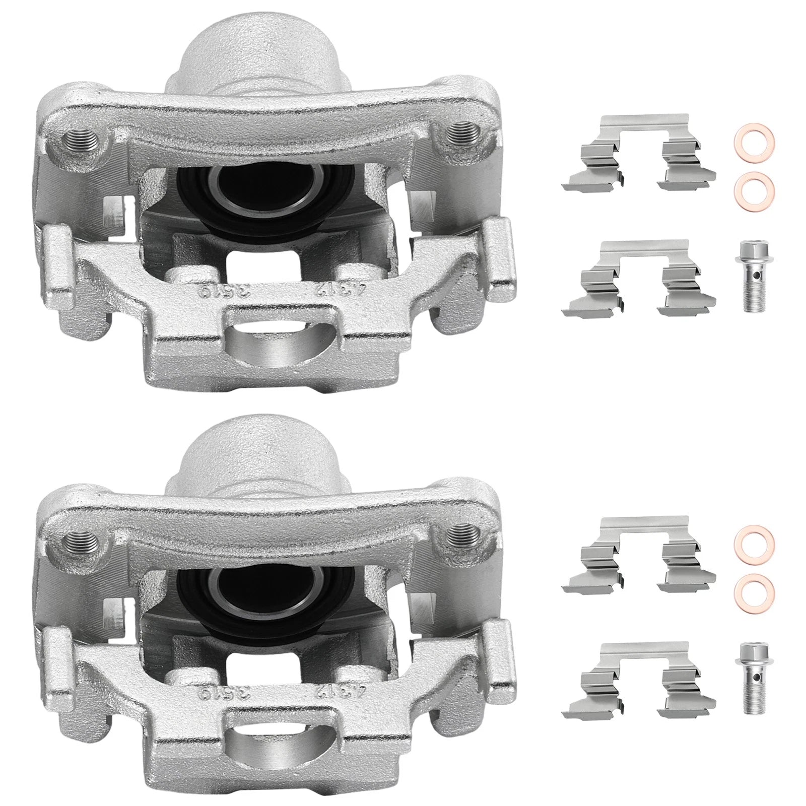 Pair Rear Disc Brake Calipers with Bracket for Nissan 370Z (2010–2020)