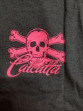 Ladies T-Shirt for Calcutta 4794-0057 (Small) Black with Pink Logo