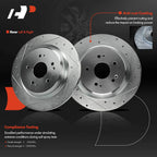 Drilled Brake Rotors for Honda CR-V (2017–2023) Acura TLX (2015–2020)
