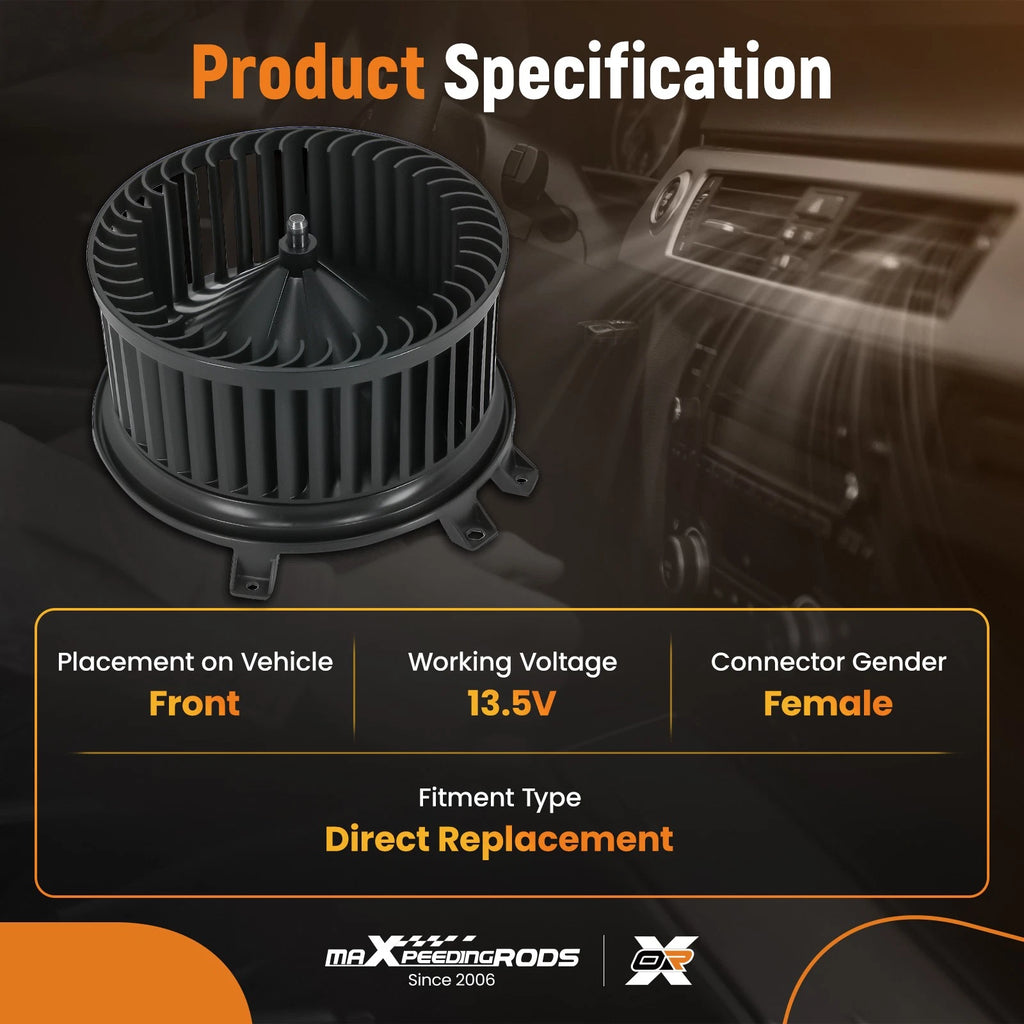 Blower Motor for GMC Sierra/Chevrolet Silverado 2500 3500 HD (2015–2019) 23487750