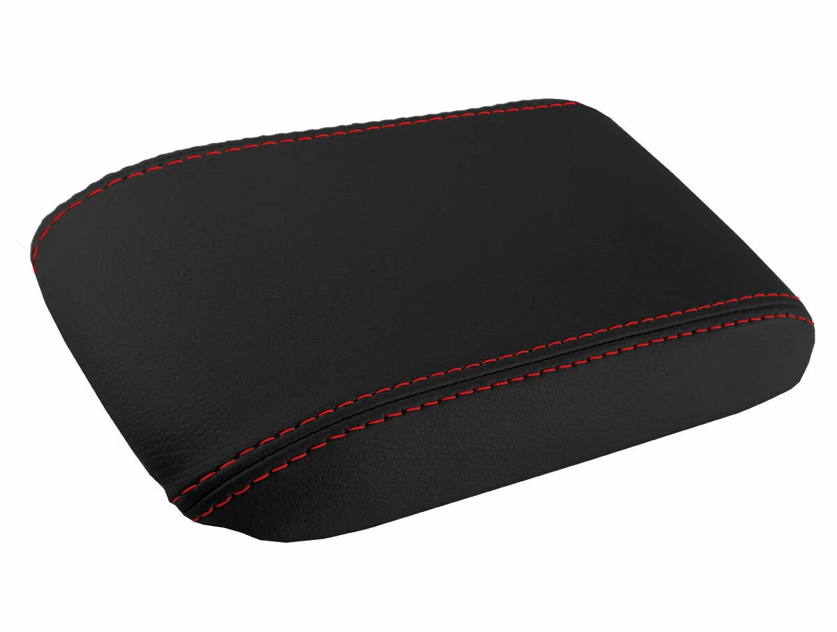 Console Lid Pull Over Cover Leather for Honda Prelude (1997–2001) Red Stitch