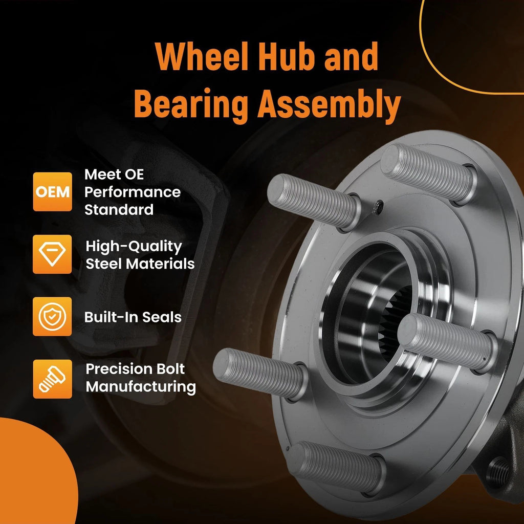 Pair Front Wheel Hub Bearing Kit for Honda Odyssey (2011–2017) 513293