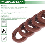 Set of 5 Oil Seal Rotary Shaft Seal FKM Rubber 26x38x7mm