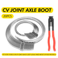 Set of 20 Adjustable Axle CV Joint Boot Clamps for Universal Use