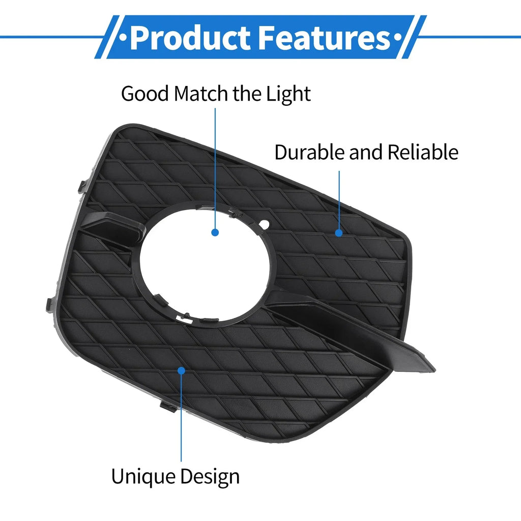 Front Right Fog Light Grill 1x for BMW X6 (2008 - 2014) Black