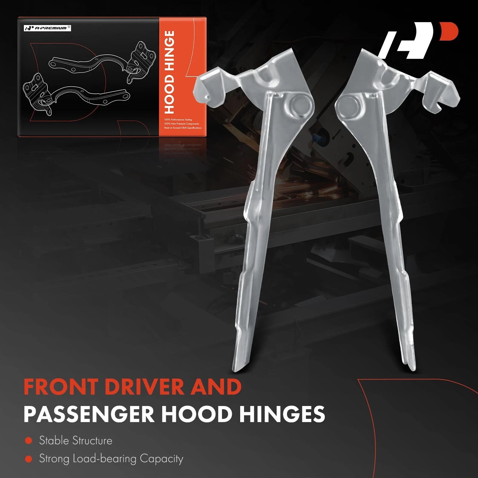 2Pcs Hood Hinge for Chevy Aveo (2004-2008)