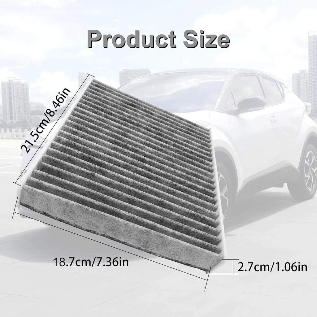 2X Carbon Cabin Air Filter for Lexus ES350 RX350 RX350L RX450h Mazda CX-9 (2018–2021)