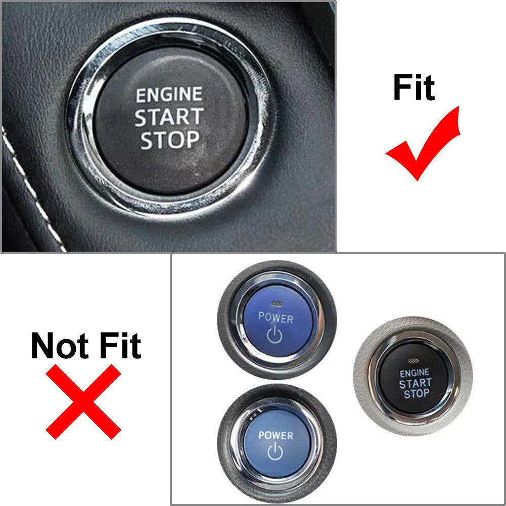 Engine Start Stop Push Button Cover for Toyota Tacoma Yaris Prius Corolla (2016–2023)