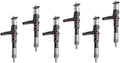 6X Fuel Injector 095000-6140 for Komatsu 6D140 PC600 PC800-8 WA500-6 PC750