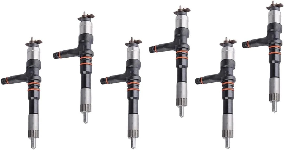6X Fuel Injector 095000-6140 for Komatsu 6D140 PC600 PC800-8 WA500-6 PC750