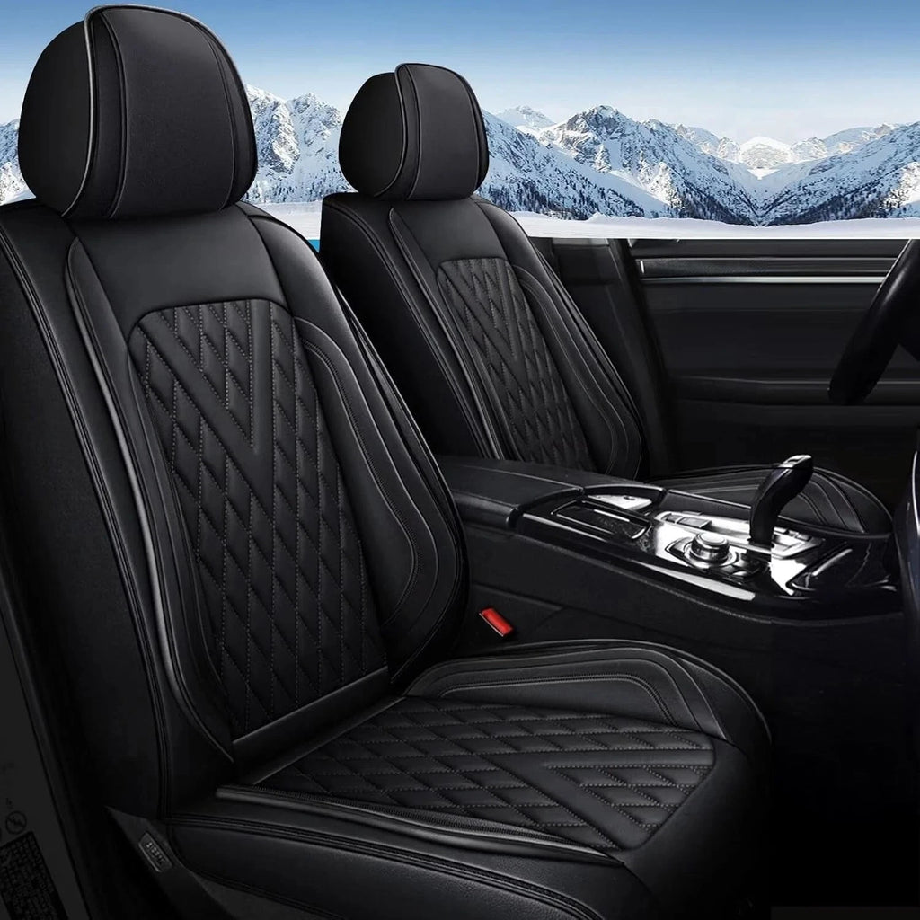 Leather Seat Covers Set for Toyota Tacoma (2013–2026) 5 Seats Front Rear