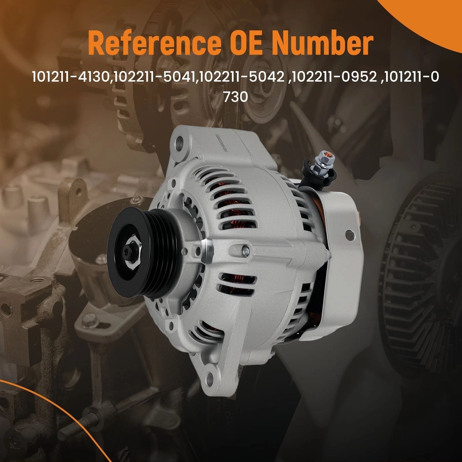 70A Alternator for Toyota Tundra (2000–2002), Tacoma (1995–1999), T100 (1995–1998), 4Runner (1996–1998)