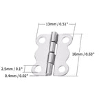 20Pcs Mini Butterfly Hinges for Jewelry Box (16x13mm)