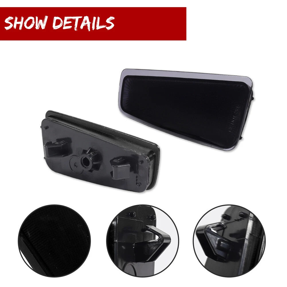 2X Smoke Lens Rear Bumper Reflector Lights for Subaru Outback (2015–2020)