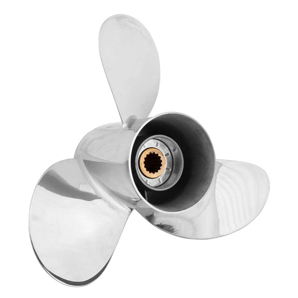 Stainless Steel Outboard Propeller for Yamaha 50-130HP (15 Spline, RH)