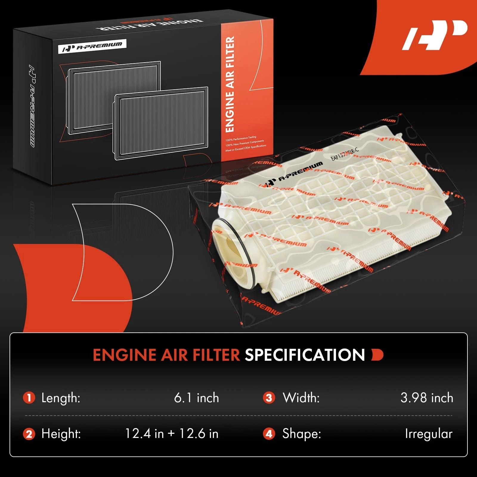 2X Engine Air Filter for BMW X5 X6 (2015-2019)