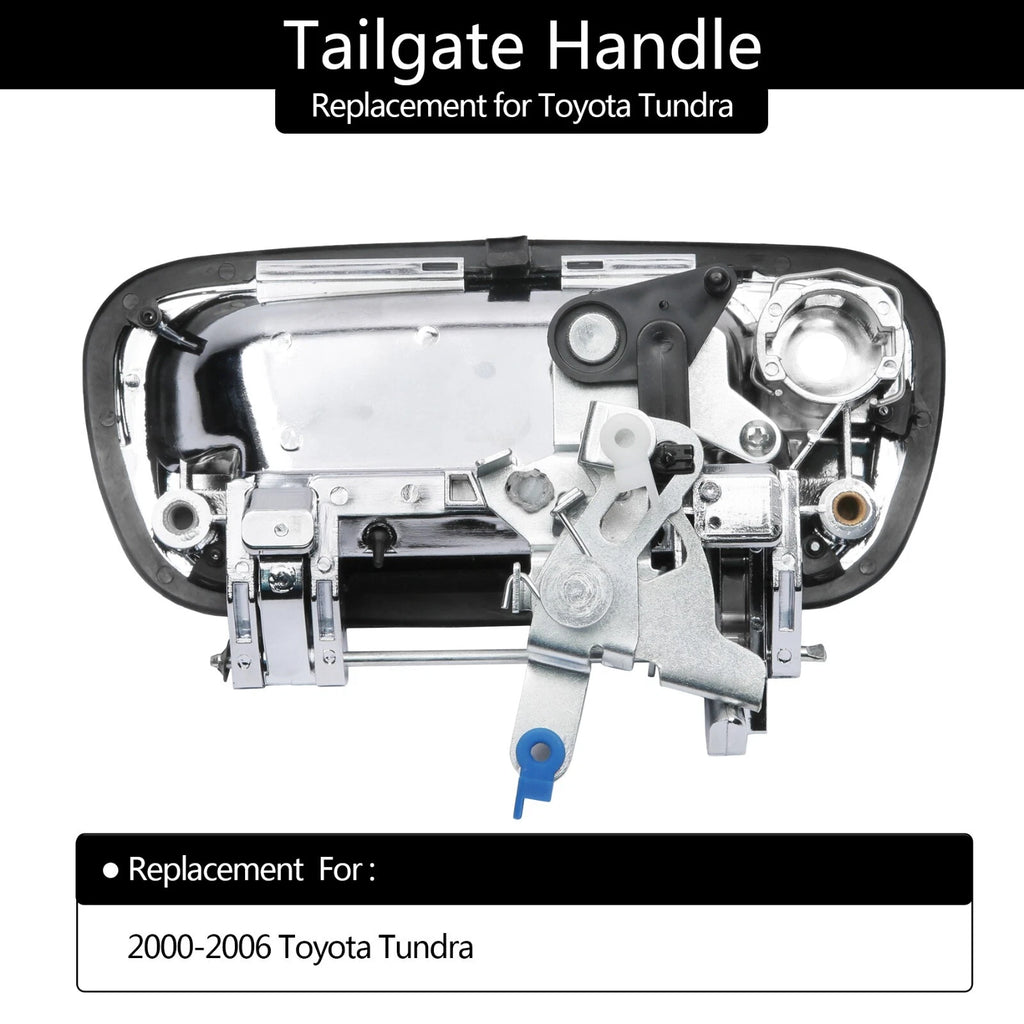 Chrome Tailgate Door Handle Latch Keyhole for Toyota Tundra (2000–2006) 690900C010