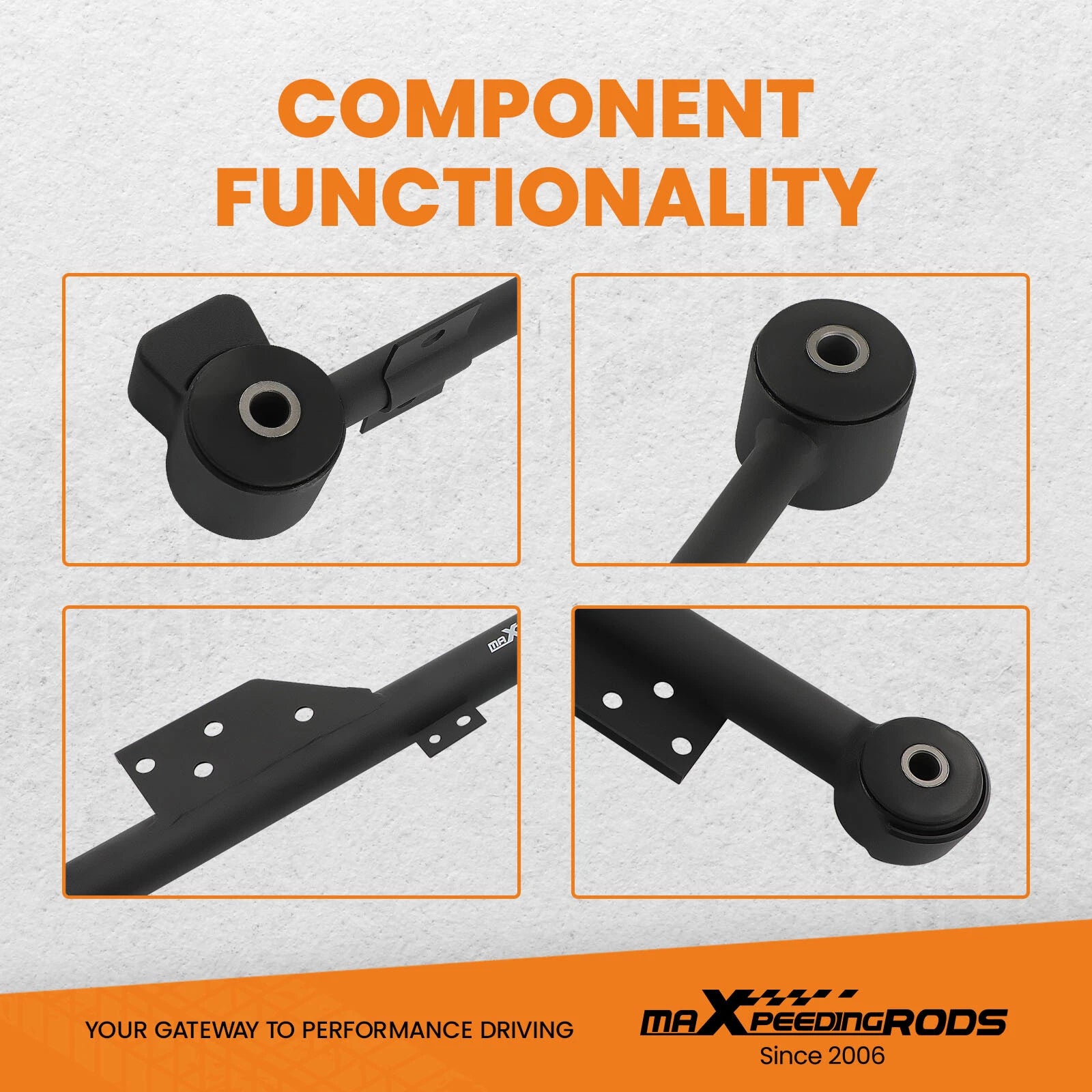 Set of 4 Rear Upper & Lower Trailing Control Arms for Infiniti QX4 (1997–2004)