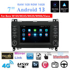 7" Stereo Radio GPS Navigation for Benz A-Class B-Class V-Class (2013-2023)