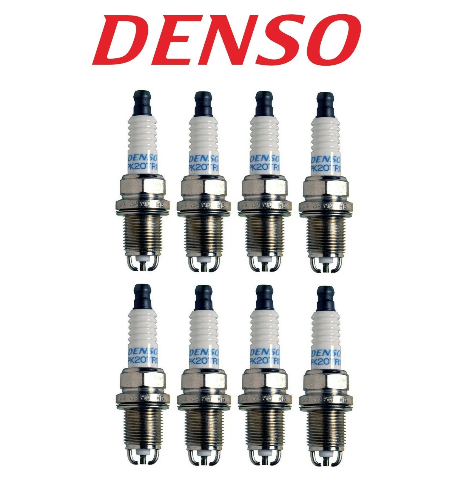 Set of 8 Double Platinum Spark Plugs for Audi Porsche Toyota (0.044 Gap)