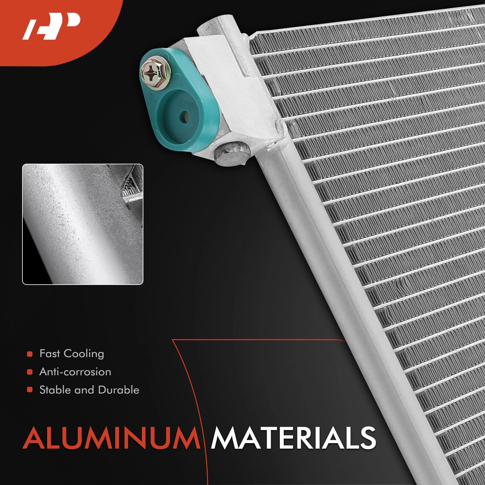 A/C Condenser with Receiver Drier for Mercedes-Benz C300 C400 C63 AMG (2015–2019)