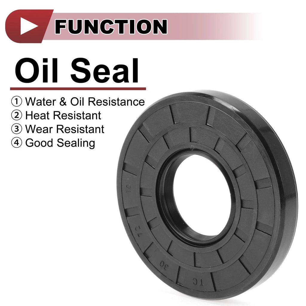 Set of 5 Rotary Shaft Oil Seals 30x72x10mm Nitrile Rubber for Various Models