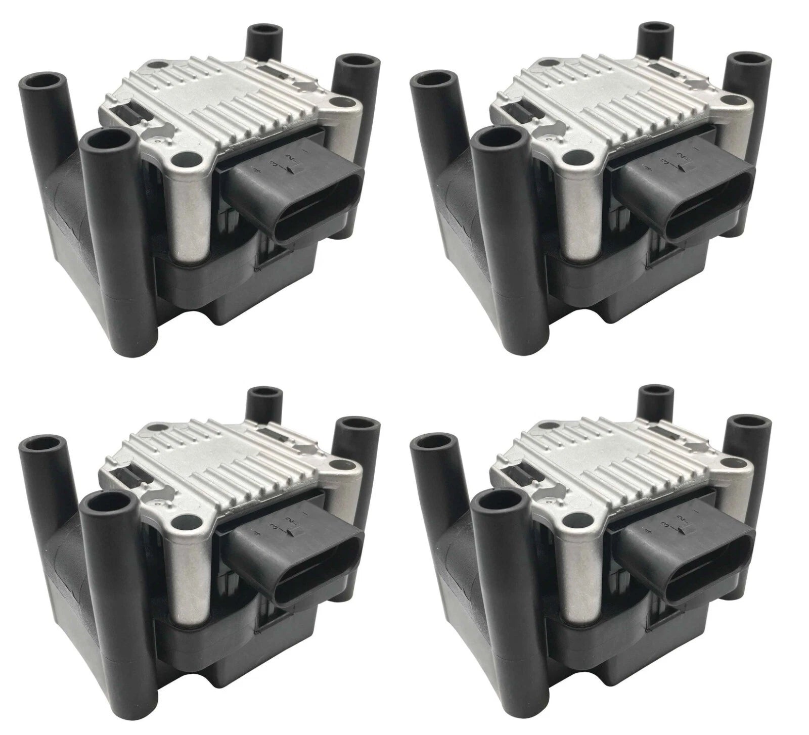 Set of 4 Ignition Coils for Volkswagen Beetle Golf GTI Jetta Audi A3 S3