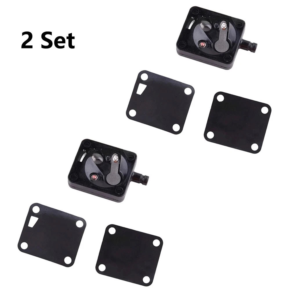 2X Fuel Pump Kit Repair for Yamaha Outboard 15-25HP (2T) (682-24412, 677-24411)