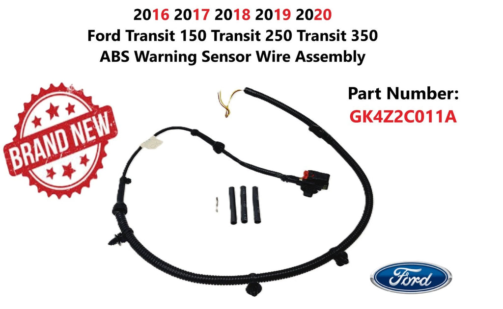 ABS Warning Sensor Wire Pigtail for Ford Transit 150 250 350 (2016–2020) GK4Z2C011A