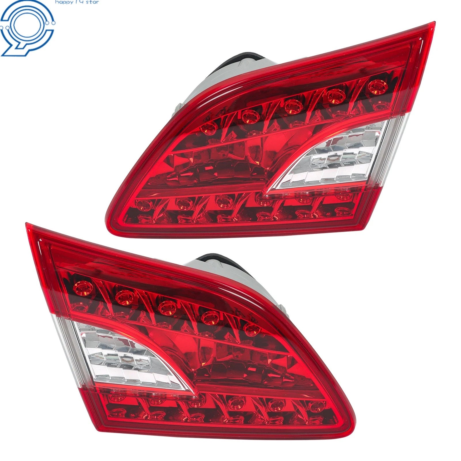 Set of 2 Inner Tail Light Assemblies for Nissan Sentra (2013-2015)