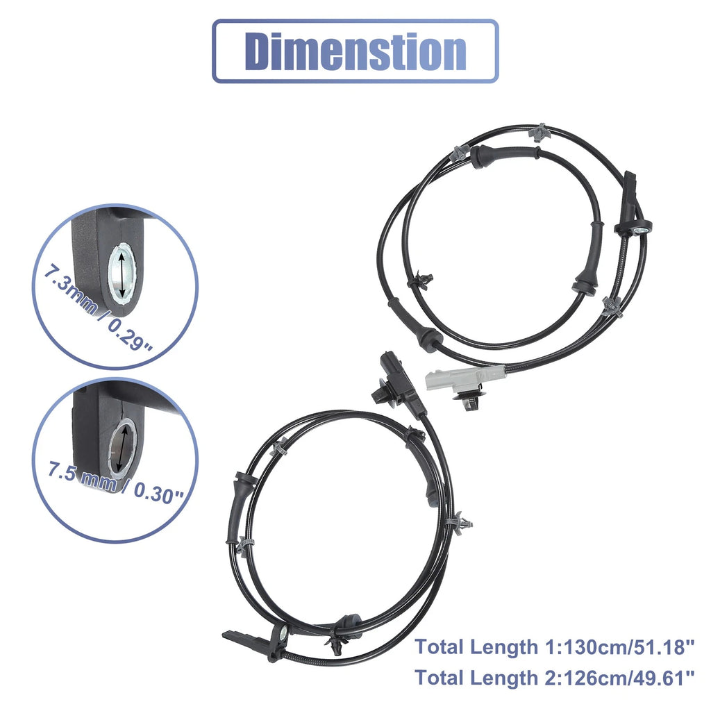 ABS Wheel Speed Sensor Set of 2 No. 47900ZX70A for Nissan 