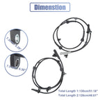 ABS Wheel Speed Sensor Set of 2 No. 47900ZX70A for Nissan 