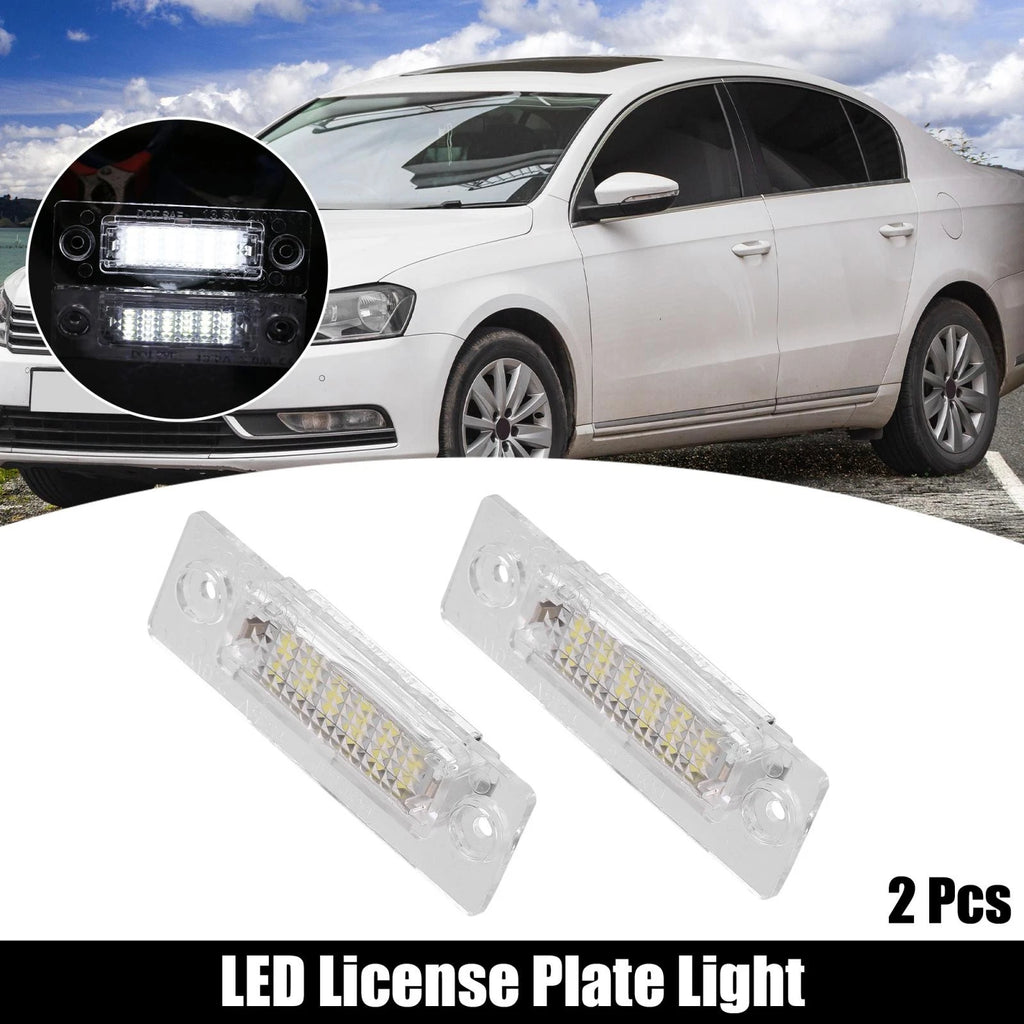 2X LED Car License Plate Light for Volkswagen Passat Jetta Golf (2010–2019)