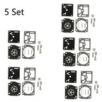 Set of 5 Carburetor Rebuild Kits for Zama RB-122 Husqvarna 346XP 350 353