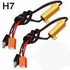 H7 LED Anti Flicker Error Free Canbus Headlight Adapter for Car (-)