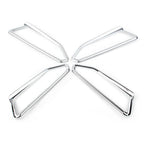 Pair Chrome Front Light Trim Accents for Honda Goldwing GL1800 (2018–2023)